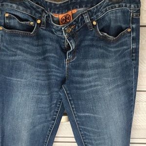 Designer medium wash jeans
